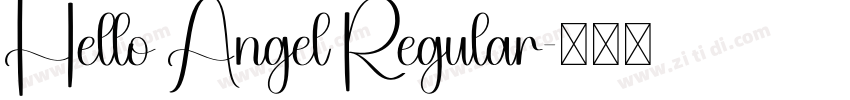 Hello Angel Regular字体转换